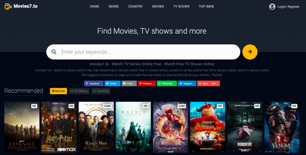 Movies7.to: Watch TV Series, Live Links, App & Alternatives