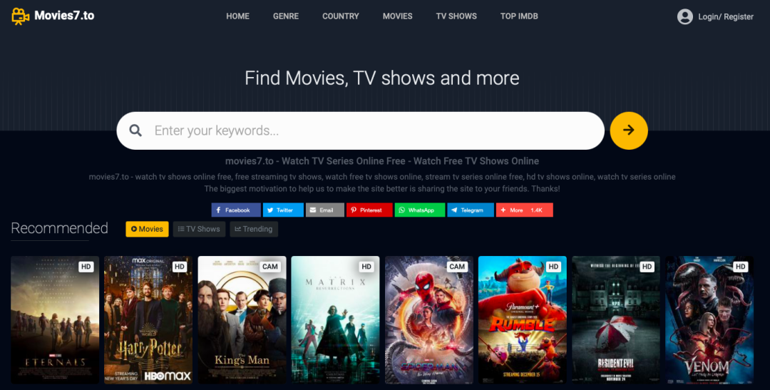 Movies7.to: Watch TV Series, Live Links, App & Alternatives